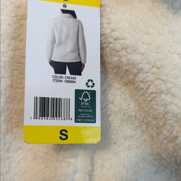 32 Degrees Cream Sherpa Jacket women’s small - Picture 4 of 6